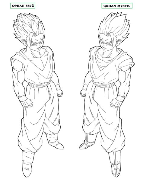 Gohan Ssj2 Coloring Pages