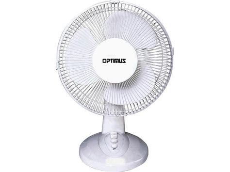 Optimus F 1230 12 Oscillating Table Fan White