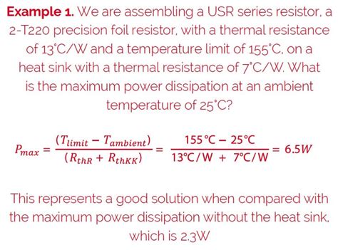 Power And Heat Sink Dimensioning Riedon Company Blog