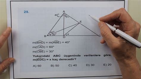 Tyt Geometri Kabilecek Sorular N Z M Youtube