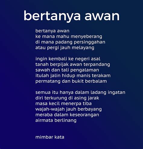 Bertanya Awan