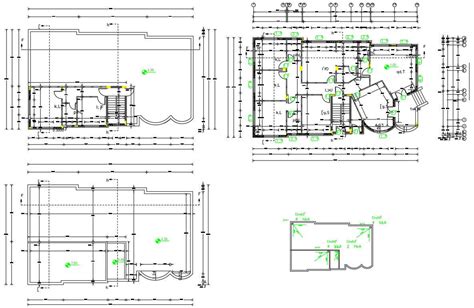 Bungalow Floor Plan With Working Drawing Autocad File Cadbull In