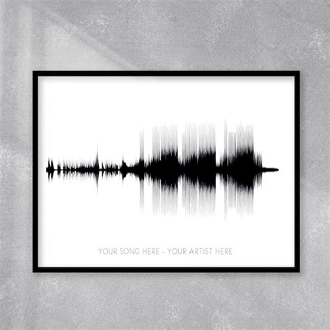 Record Sound Wave Poster Etsy