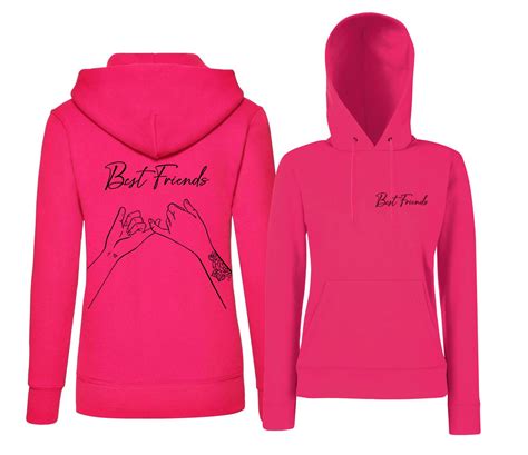 Bluza z kapturem damska BEST FRIENDS pinky promise dla przyjaciółki