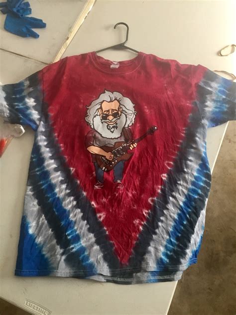 Jerry Garcia Tie Dyed Shirt Etsy