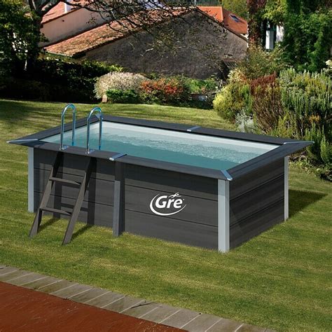 Gre WPC Pool Avantgarde L X B X H 326 X 186 X 96 Cm Anthrazit 3 300