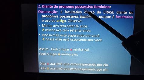 Tem Crase Antes De Pronome Possessivo FDPLEARN