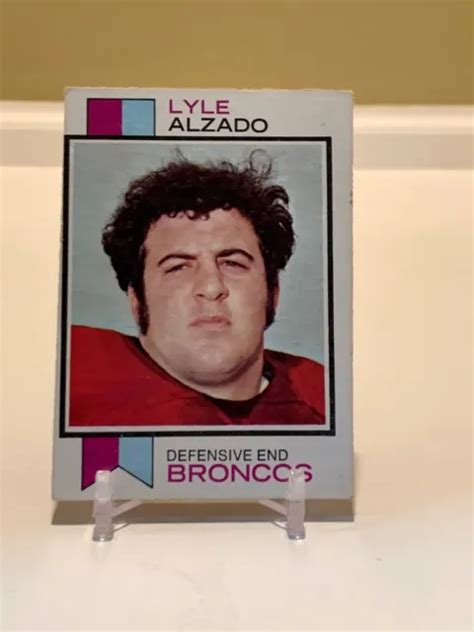 1973 TOPPS LYLE Alzado Denver Broncos carte 312 carte 2ème année EUR 0