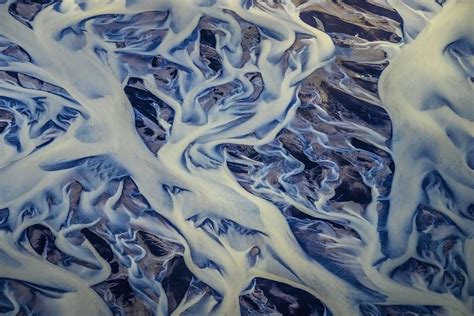 Abstract Glacial River Patterns Icelandic Highlands Icelan Flickr