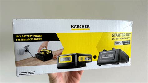 Kärcher starter kit battery power 18 25 YouTube