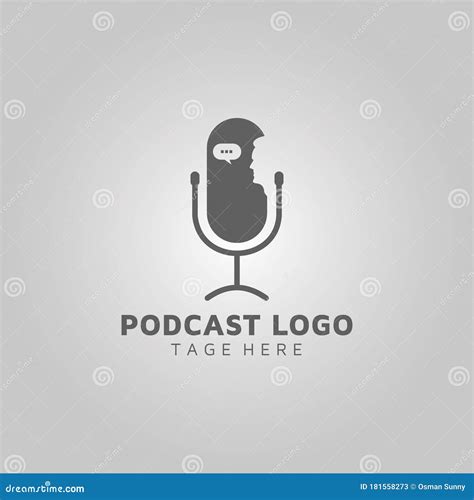 Logotipo De Podcast De Micr Fono Para Dise O Vectorial De La Industria