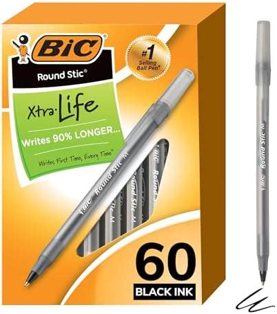 Bic Round Stic Xtra Life Bol Grafo Punta Mediana Unidades Amazon