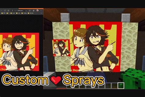 CustomSprays Spray Your Meme On The Wall Bukkit 1 7 1 21 Minecraft Mod