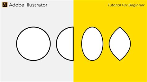 Easy How To Use Ellipse Tool And Modify Adobe Illustrator Tutorial