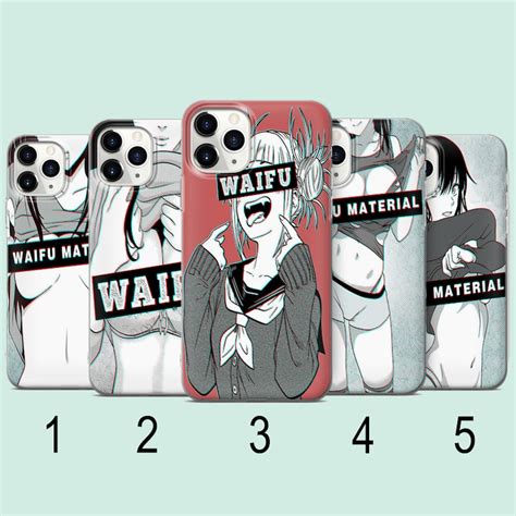 Waifu Anime Girl Phone Case Cute Girl Case Kawaii Anime Etsy