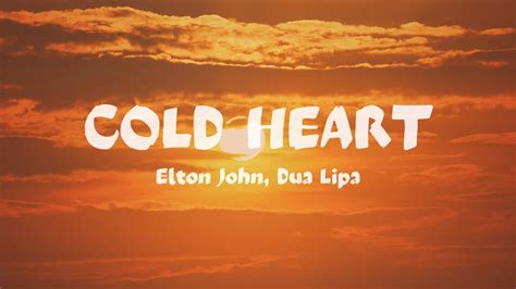 Cold Heart Elton John Dua Lipa YouTube