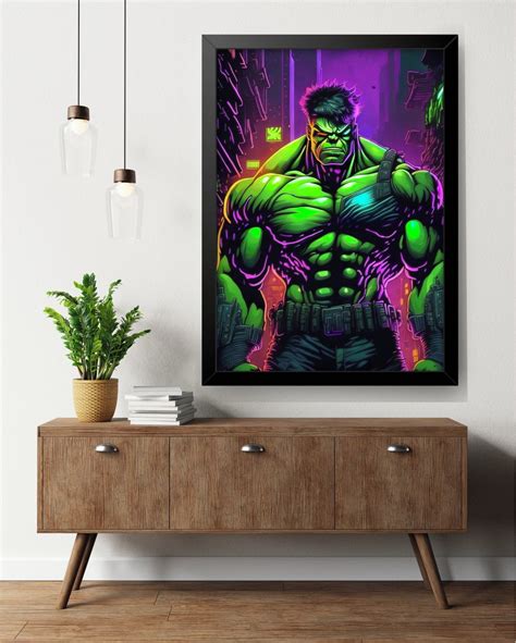 Quadro Decorativo Hulk X Cm Moldura Elo