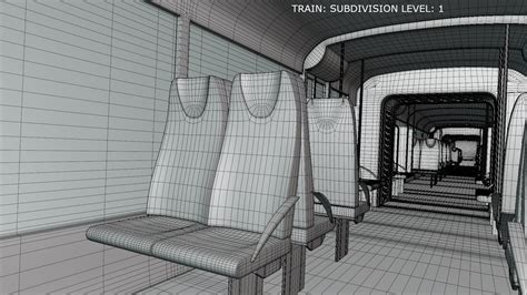 D Monorail Train Concept Ii Model Turbosquid