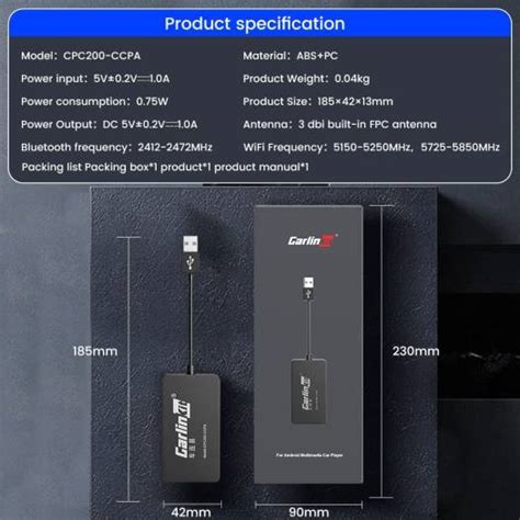 Carlinkit Adapter For Aftermarket Head Unit Ccpa Carplay Android