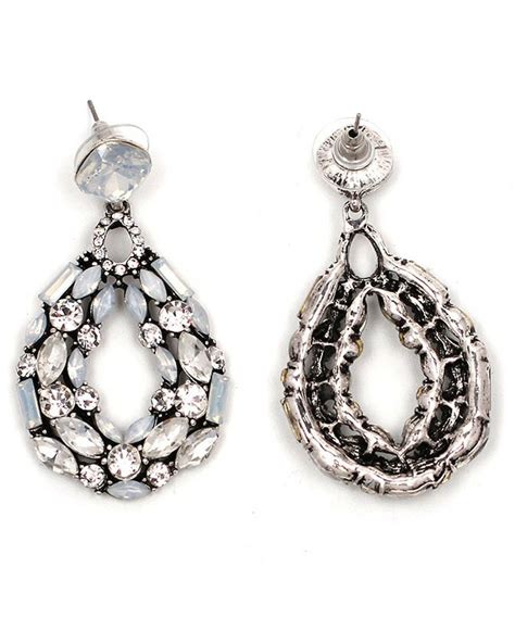 Clear Crystal Earrings By Streethopper The Secret Label