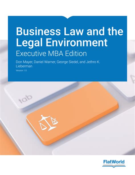 Required Reading Business Law And The Legal Environment Executive