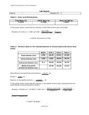 Chem Ch Experiment Fall Report Docx Chem Ch Experiment