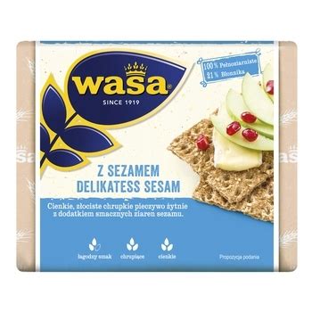 Wasa Delikatess Sesam Pieczywo Chrupkie Fit G