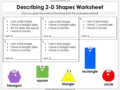 Describing D Shapes Powerpoint Maths Year