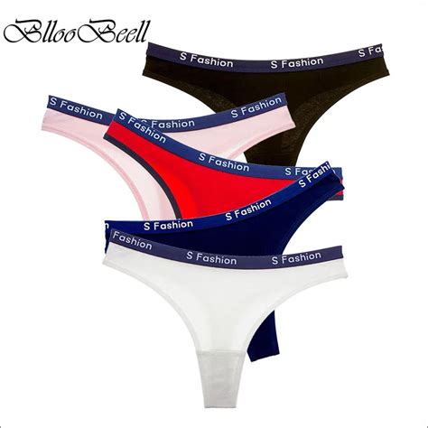 Blloobeell Cotton Women S Underwear Low Rise Panties For Women Sexy Briefs Female Thong Seamless