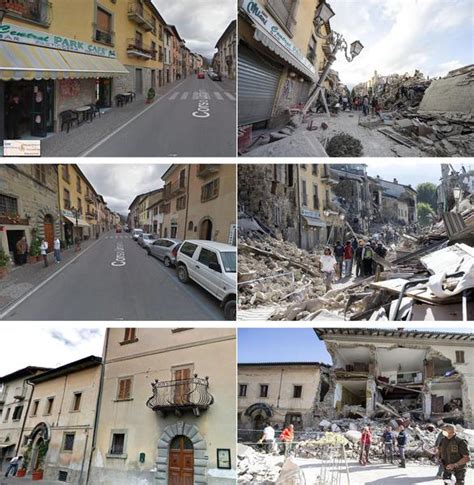 Terremoto Amatrice Prima E Dopo Il Sisma Primopiano Ansa It