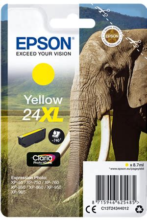 Cartouche D Encre Epson ELEPHANT JAUNE XL Darty