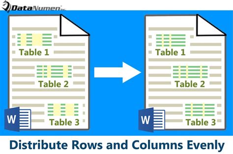 Effective Ways To Distribute Rows And Columns Evenly In Your Word Table