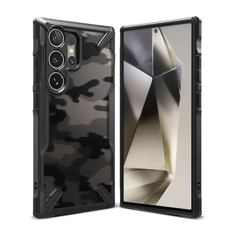 Ringke Fusion X Design Galaxy S24 Ultra 5G Skal Camo Black