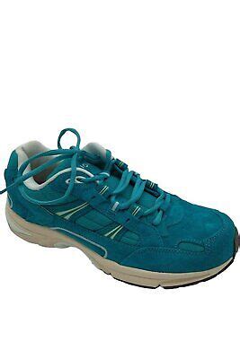 Vionic Suede Lace Up Walking Sneaker Walker Lake Blue EBay