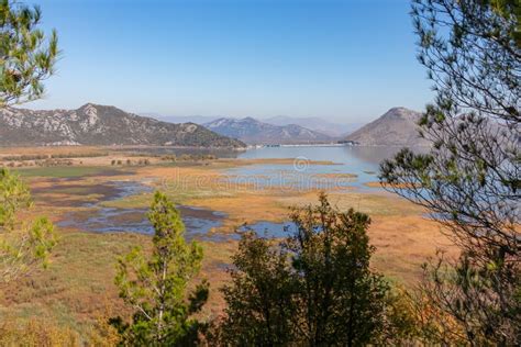 Lake Skadar Panoramic View Of Lake Skadar National Park In Autumn