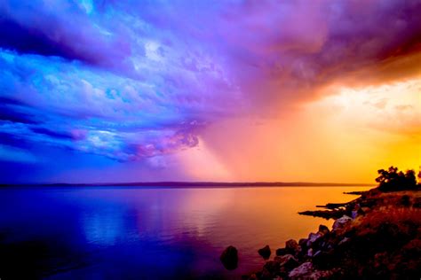 High Resolution Wallpapers Widescreen Sunset Calm After The Storm