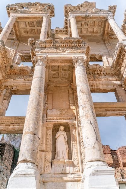 Premium Photo Library Of Celsus In The Ancient City Of Ephesus Turkey