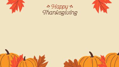 Happy Thanksgiving Zoom Background | BrandCrowd Zoom Background Maker