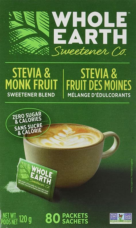 Whole Earth Sweetener Company Stevia And Monk Fruit Sweetener Erythritol Sweetener Sweet Leaf