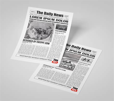 Editable Old Newspaper Template