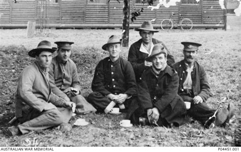 Informal Group Portrait Of Six Men Identified Is Private Pte