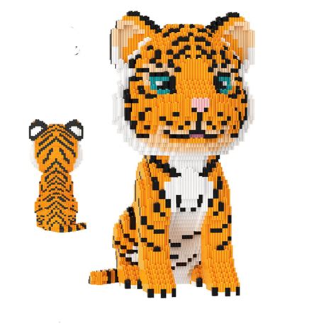 Конструктор 3D объемный XINZ Тигр 33 см - купить с доставкой по ...