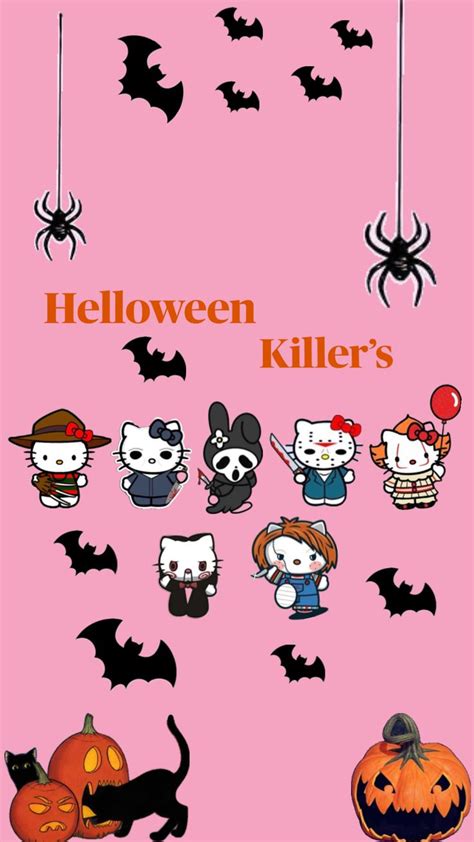 Sanrio Halloween wallpaper | Hello kitty drawing, Scary wallpaper ...