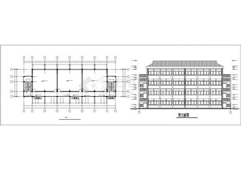 某地区多层教学楼建筑设计cad全套施工图教育建筑土木在线