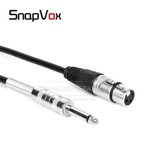 Cable De Micr Fono Con Cable Xlr Cannon To Conector Mono Jack De