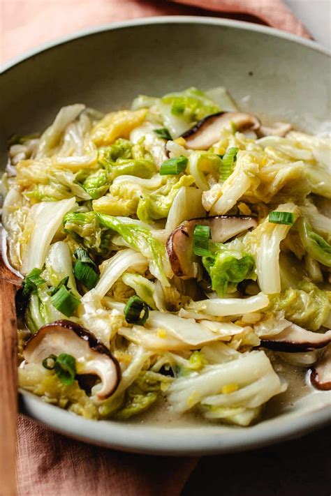 Sauteed Napa Cabbage With Shiitake I Heart Umami