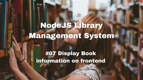 Library Management System 07 Display Book Information On Frontend Youtube