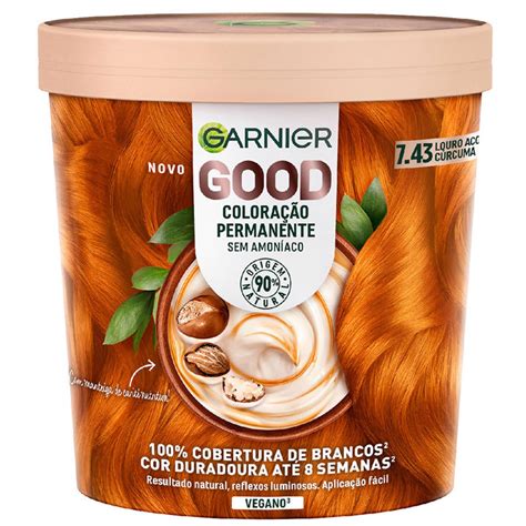 Coloração Permanente Good Acobreado Cúrcuma 7 43 Garnier emb 1 un