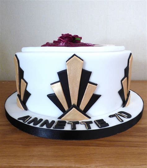 Art Deco Lady Birthday Cake Susies Cakes