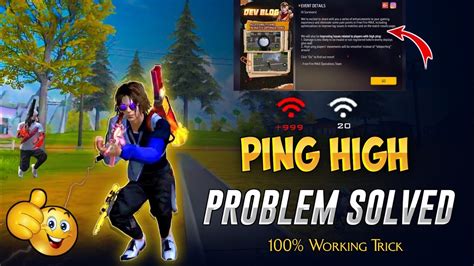 HOW TO SOLVE PING PROBLEM IN FREE FIREFREE FIRE PING PROBLEM NORMAL